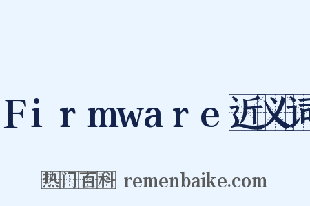 Firmware近义词是什么意思的图片